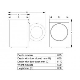 Сушильная машина Gorenje DG48D, 8 кг, Wi-Fi, конденсационная, SKU 35865