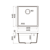 Мойка Omoikiri Bosen 44-U-BE Tetogranit/ваниль (4993596)