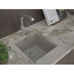 Мойка Paulmark Gera 50 PM104546-GR, гранит, 450x460 мм, SKU 23771