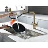 Смеситель Paulmark Serpentine Se213222-LG (SBG) в светлом золоте - Элегантность и Качество для Вашей Кухни