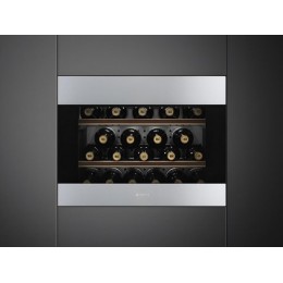 Винный шкаф SMEG CVI320XE 60 см, 20 бутылок, 56 л, черное стекло, 37 дБ, SKU 34172