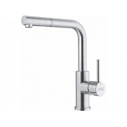 Смеситель Franke Smart Glenda 26876, однорычажный, с выдвижным изливом, нержавеющая сталь