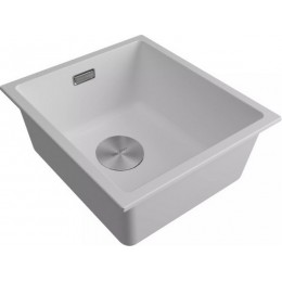 Мойка Paulmark Lumi 41uni LU41-WH, гранит, 410х460 мм, SKU 25677