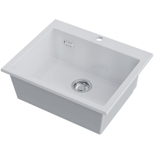 Мойка Omoikiri Omishima 60-WH Glossy Natceramic/белый глянцевый (4997466)
