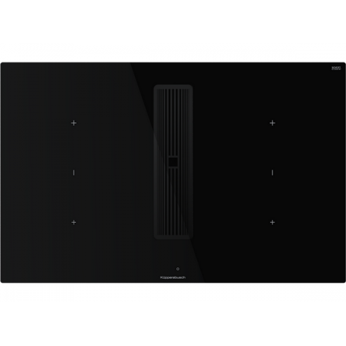 Варочная панель Kuppersbusch KMI 8350.0 SR Black Chrome - Индукционная с Вытяжкой