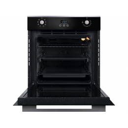 Духовой шкаф GRAUDE BE 60.3 E, 60 см, черный/нержавеющая сталь, 60 л, 250°C, A, 2.56 кВт, SKU 3282