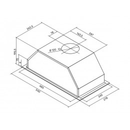 Вытяжка Kuppersberg INPUSH-1 54 см, газовая, чёрная, 1000 м3/ч, SKU 34482