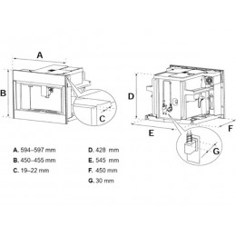 Кофемашина Bertazzoni CM45MOD2WTB встраиваемая