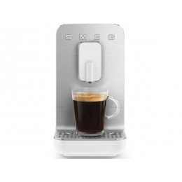 Кофемашина SMEG BCC11WHMEU 28485, белый матовый, 19 Бар, встроенная кофемолка, термоблок