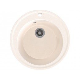 Мойка Gamma Stone GS-1 25988, мрамор, Ø 475 мм, 1 чаша, врезная