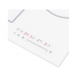 Варочная панель MAUNFELD CVI453SBWH 36188, индукционная 45 см, 3 конфорки, белая, стеклокерамика