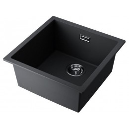 Мойка 35090 Omoikiri Yamakawa 45T-U/I-BL Tetogranit 456x456 мм, черный
