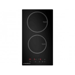 Варочная панель MAUNFELD CVI292BK 29 см, индукционная, 2 конфорки, 3500 Вт, черная, сенсорное управление, таймер, SKU 35490