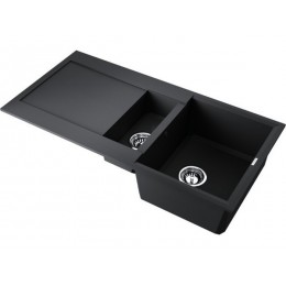 Мойка Omoikiri Sakaime 100-2-BL 34793 Tetogranit 1000x500 мм черный