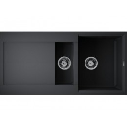 Мойка Omoikiri Sakaime 100-2-BL 34793 Tetogranit 1000x500 мм черный
