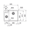 Мойка Franke BCX 260 TL с стоп-вентом (127.0688.780) - Качественное решение для вашей кухни
