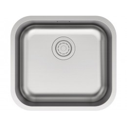 Мойка Paulmark Vello 48 uni VE48-BS, нержавеющая сталь, 1 чаша, 480x430 мм, SKU 26095