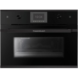 Паровой шкаф Kuppersbusch CD 6350.0 S5, 60 см, черное стекло, 43 л, 6 режимов, 2.3 кВт, SKU 32599