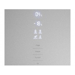 Холодильник MAUNFELD MFF200NFS Inverter 33499, 377л, A++, NoFrost, серый