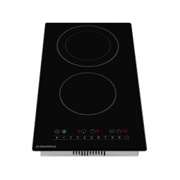 Варочная панель MAUNFELD EVCE292SDPBK 35601, 2 конфорки, 3200 Вт, черная, стеклокерамика