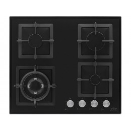 Варочная панель KRONA CALORE 60 BL газовая, 4 конфорки, черный, 9,1 кВт, SKU 11303