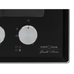 Варочная панель KRONA CALORE 60 BL газовая, 4 конфорки, черный, 9,1 кВт, SKU 11303