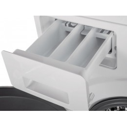 Стирально-сушильная машина MAUNFELD MFWD121010WH07, 10 кг, инверторный мотор, белая/черная, 21 программа, 1200 об/мин, SKU 35703