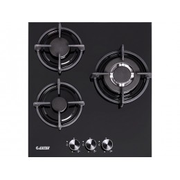 Варочная панель EXITEQ EXH-202 газовая 45 см, черная, 3 конфорки + WOK, 6,55 кВт, SKU 10704