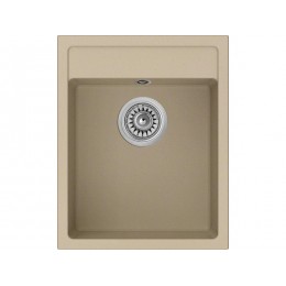 Мойка Longran Ultra ULS400.500 - 08 Colorado, гранит, 1 чаша, 400x500 мм, врезная, без крыла, 200 мм глубина, 3 1/2 выпуск, перелив.