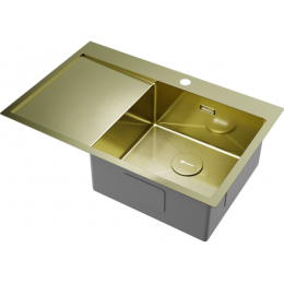 Мойка 34104 Omoikiri Akisame 78-R-LG, нержавеющая сталь, 780х510х200 мм, справа, для тумбы от 45 см