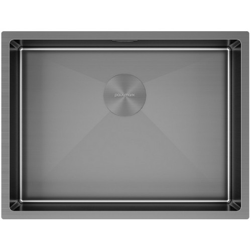 Мойка Paulmark Next 58 uni PM215844-GM из вороненой стали - Качество и Стиль для Вашей Кухни