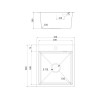 Мойка Ukinox Практика PRV450.500 -GT10C 0CW & S с выпуском