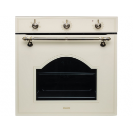 Духовой шкаф GRAUDE BK 60.2 EL, 60 см, 73 л, античный белый, класс A, 250°C, таймер, 5 уровней, SKU 17407