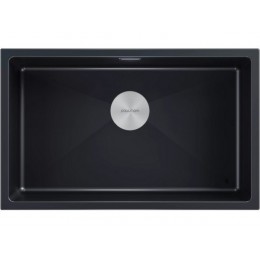 Мойка Paulmark Lumi 74uni LU74-BLM, гранит, 740x460 мм, 190 мм глубина, SKU 25708