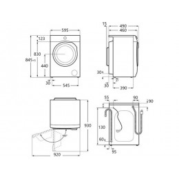 Стиральная машина MAUNFELD MFWM148WH01, 8 кг, белая, фронтальная, 1400 об/мин, A+++ (SKU: 33409)