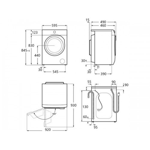 Стиральная машина MAUNFELD MFWM148WH01 - Купить по выгодной цене в интернет-магазине