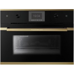 Паровой шкаф Kuppersbusch 32710, 60 см, черное стекло, 43 л, 6 режимов, 2.3 кВт