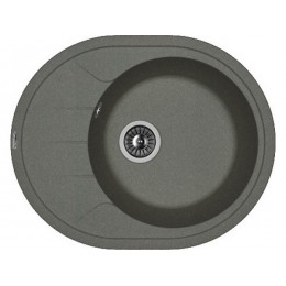 Мойка Florentina Родос 620 черный, SKU 21213, кварц, 1 чаша, 600х480 мм