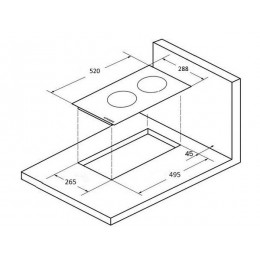 Варочная панель Kuppersberg ECS 321, 28 см, черная, стеклокерамика, 3,2 кВт, SKU 24216