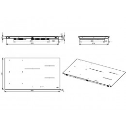 Варочная панель Falmec PIANO INDUZIONE BLACK MATT 90x51 индукционная