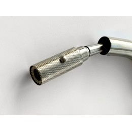 Смеситель Longran Techno LM2183 Steel, SKU 20626, однорычажный, высокий поворотный излив, нерж. сталь, латунь