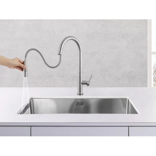 Смеситель Longran Techno LM2183 Steel - Качественный и Стильный Выбор для Вашей Кухни