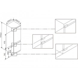 Холодильник Kuppersberg RBN 1765 54 см, белый, INVERTER, 238 л, A+