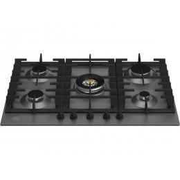 Варочная панель Bertazzoni P755CMODNE газовая 5 конфорок, матовый черный, нержавеющая сталь, SKU 10131