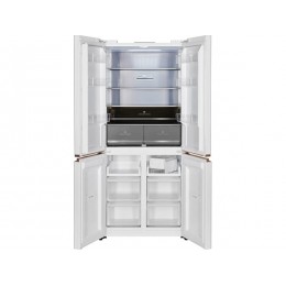 Холодильник HIBERG i-RFQ 630G WS, 83.3 см, белый мрамор, 505 л, A++, Total No Frost, инверторный компрессор, 38 дБ, ледогенератор, Care+ Space, 31632