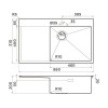 Мойка Omoikiri Akisame 86-R Side-LG нерж. сталь/светлое золото (4997046)