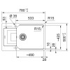Мойка Franke UBG 611-78L, оникс (114.0595.289) - Качественная и стильная мойка для вашей кухни