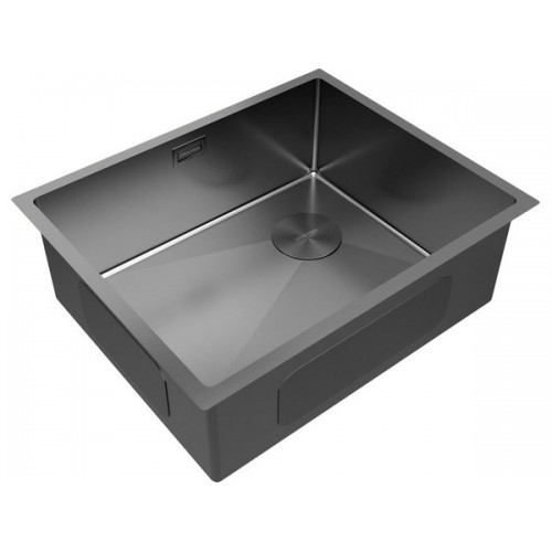 Мойка Paulmark Next-skew 54 uni PM885444-GM из вороненой стали - Качество и Стиль для Вашей Кухни