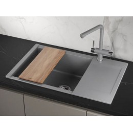 Мойка Granula ES-7807, кварц, 1 чаша, 780x500 мм, SKU 37139