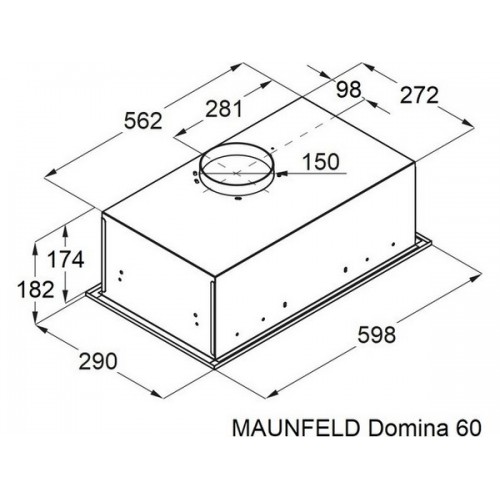 Вытяжка MAUNFELD Domina 60 черный - Эффективное решение для кухни